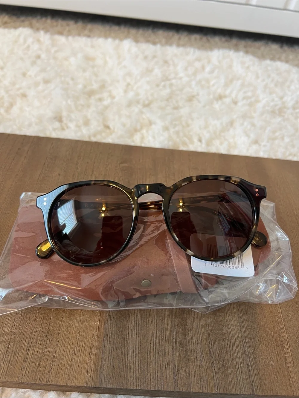 RAEN REMMY 52 ROUND POLARIZED SUNGLASSES Tortoiseshell Brand New